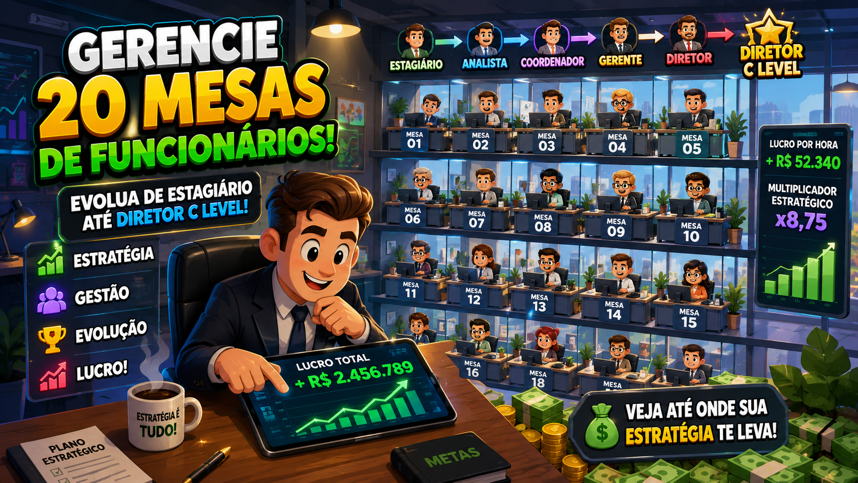 Office Tycoon — Gestão